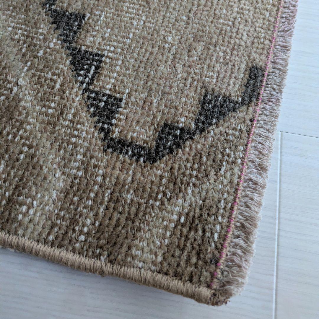 50×100 ベージュトルコヴィンテージラグ　ミニサイズ