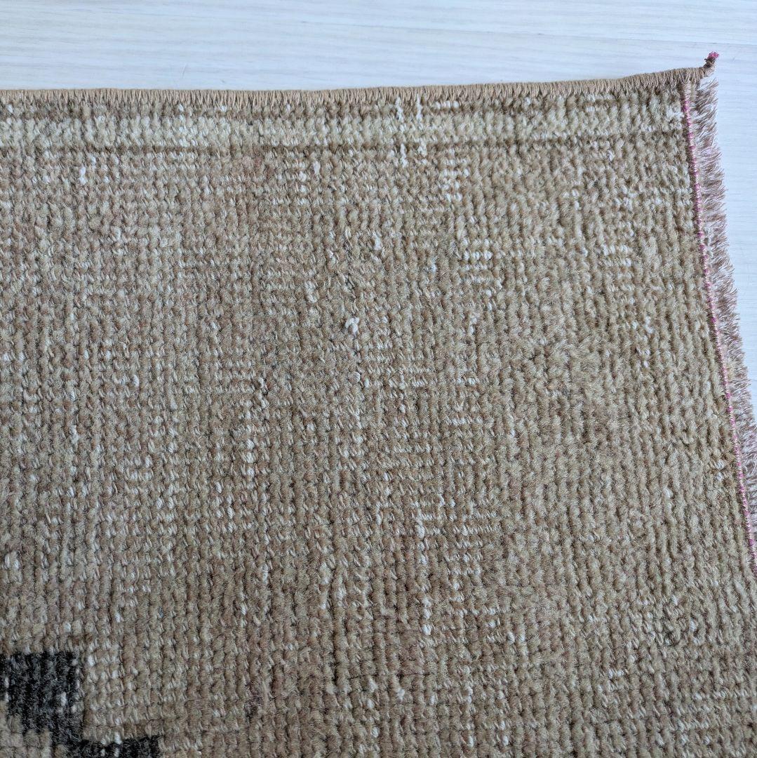 50×100 ベージュトルコヴィンテージラグ　ミニサイズ