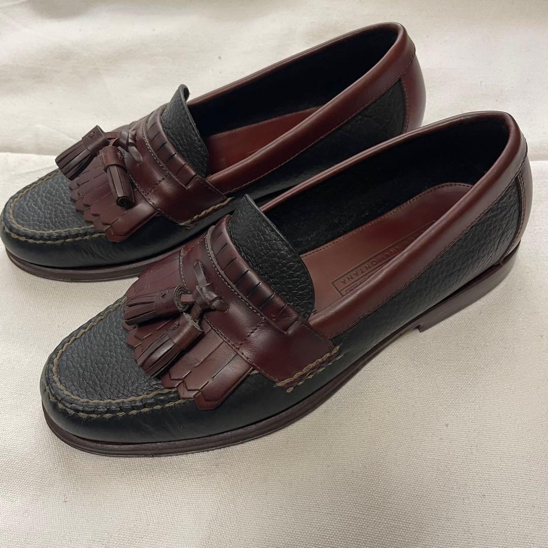 き*ょ様 old H.S.TRASK キルトタッセルローファー コンビ 黒茶 7