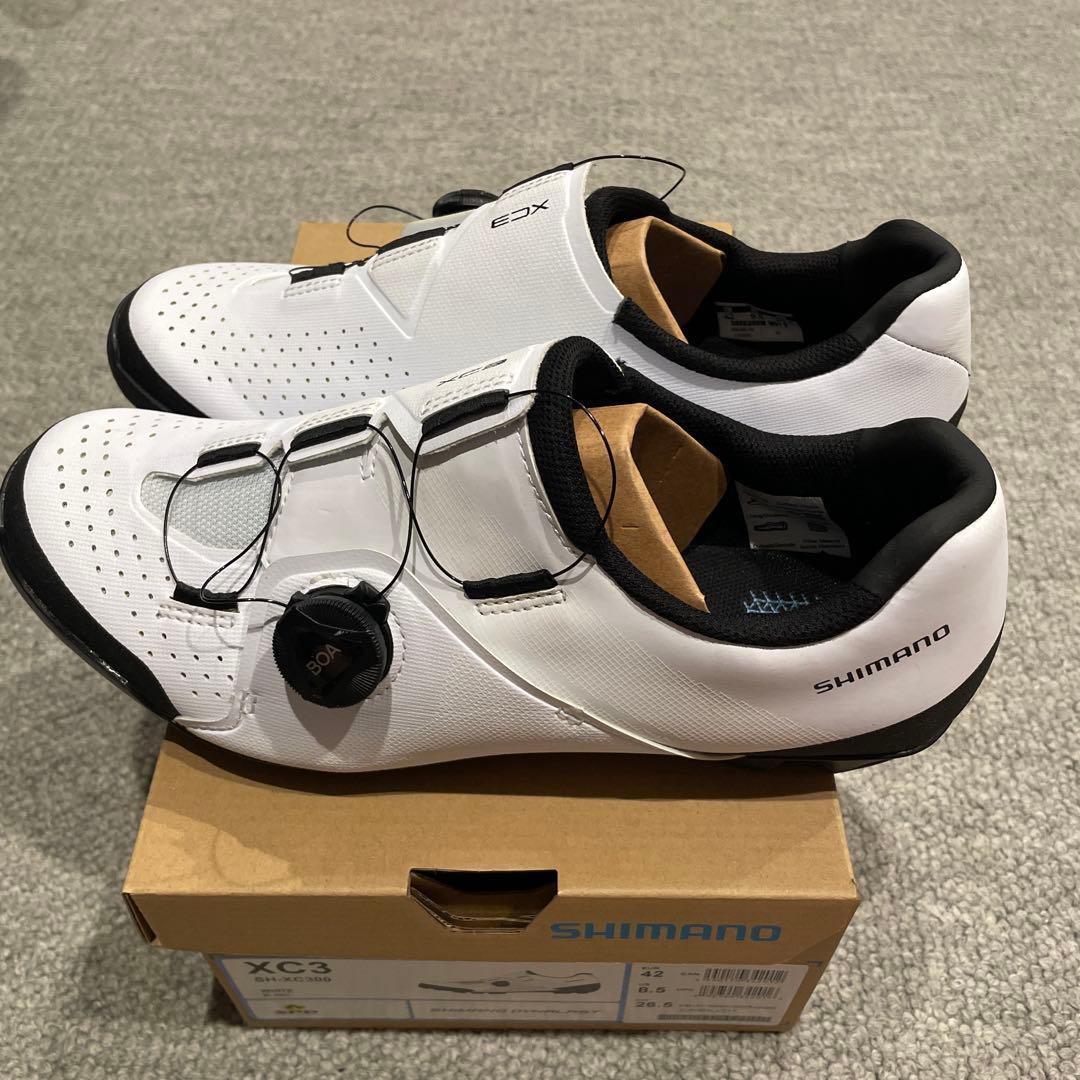 SHIMANO シマノ SH-XC300 SPDシューズ 42 ホワイト