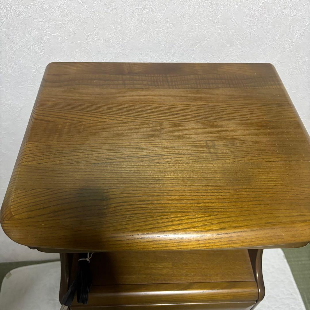 ✨希少✨ カリモク 電話台 キャビネット コンセント付き 4段引出し 送料無料