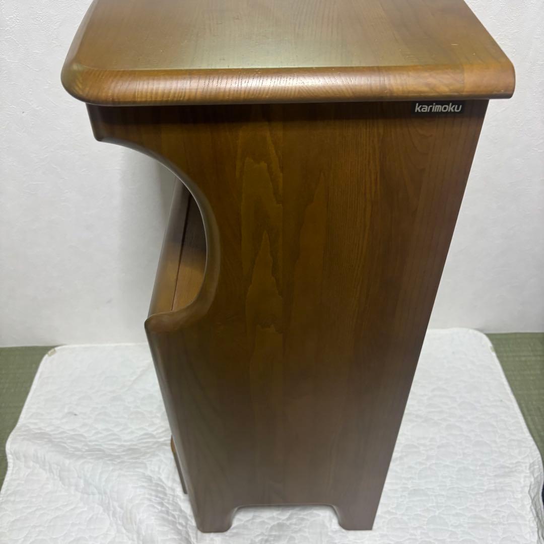 ✨希少✨ カリモク 電話台 キャビネット コンセント付き 4段引出し 送料無料