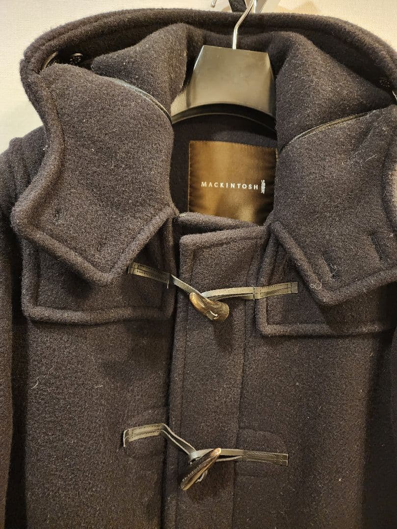 【美品 定価15万円】MACKINTOSH ダッフルコート 黒 38サイズ