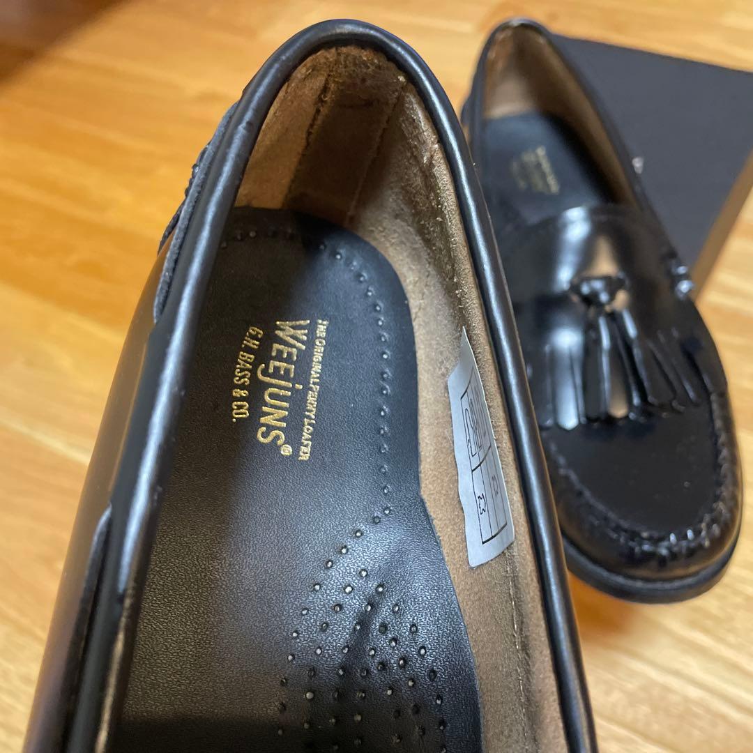 WEEJUNS 黒 フリンジ ローファー　22.5〜23センチ