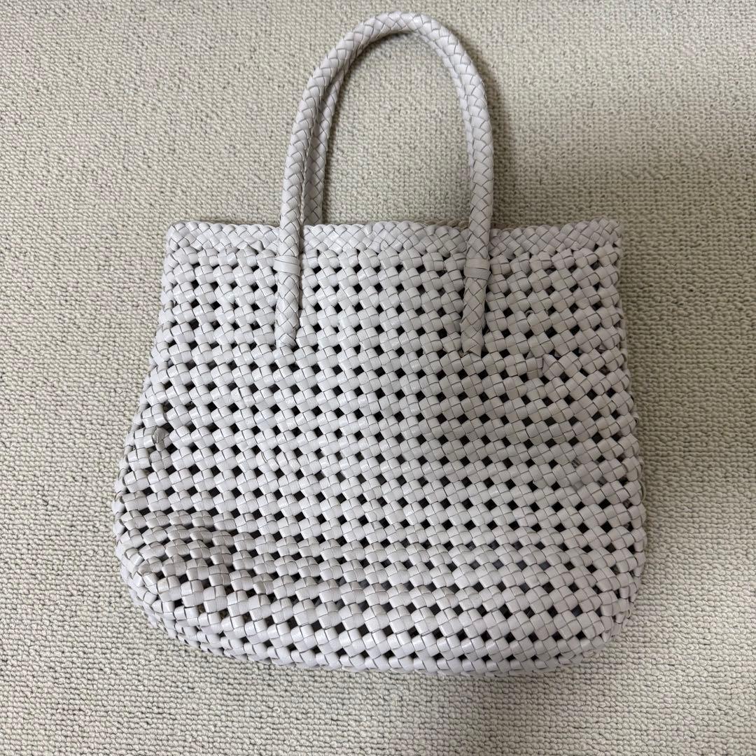 REN レン　ゴートメッシュ　ショッパーXS ヤギ革 スティルグレー