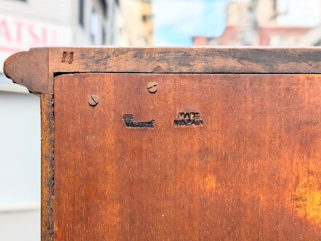 スペイン最高峰☆バロッサバレンティ社／トールチェスト／マホガニー材／IDC大塚