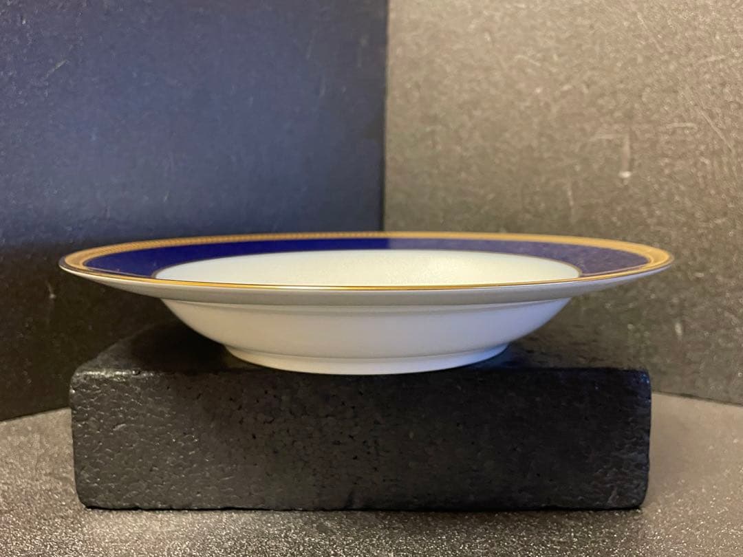 大人気22.5cm OKURA 6枚セット ロイヤルブルークラウン 瑠璃片葉金蝕