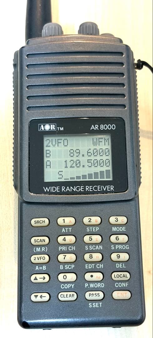 AOR AR8000 ワイドバンドレシーバー 取扱説明書一式付 動作品