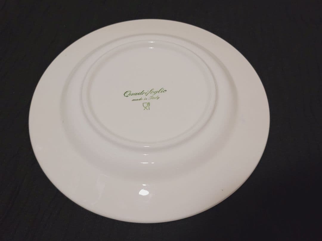 イタリア Quadrifoglio(クアドリフォリオ) 皿 26cm 3枚 レア