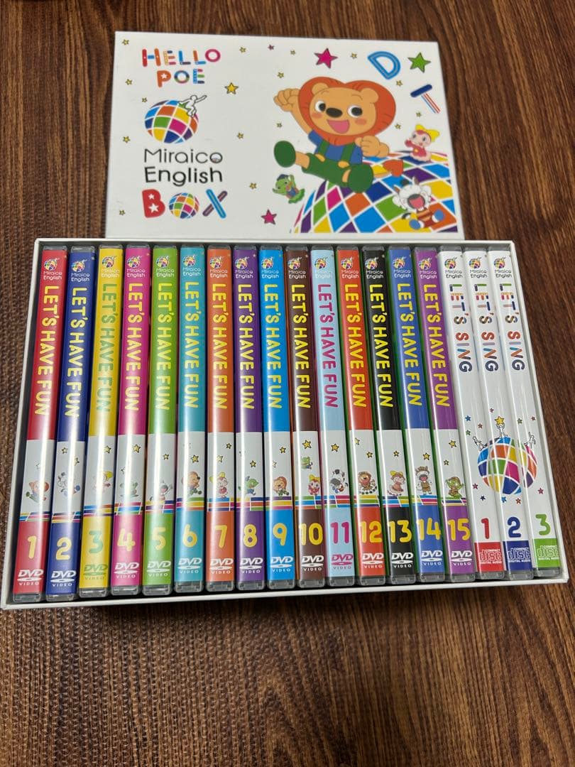 【美品・完品】Miraico English DVD ボックス