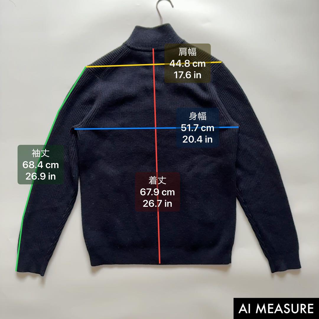 セオリー ドライバーズニット ダブルジップ ウール ハイネック ネイビー M