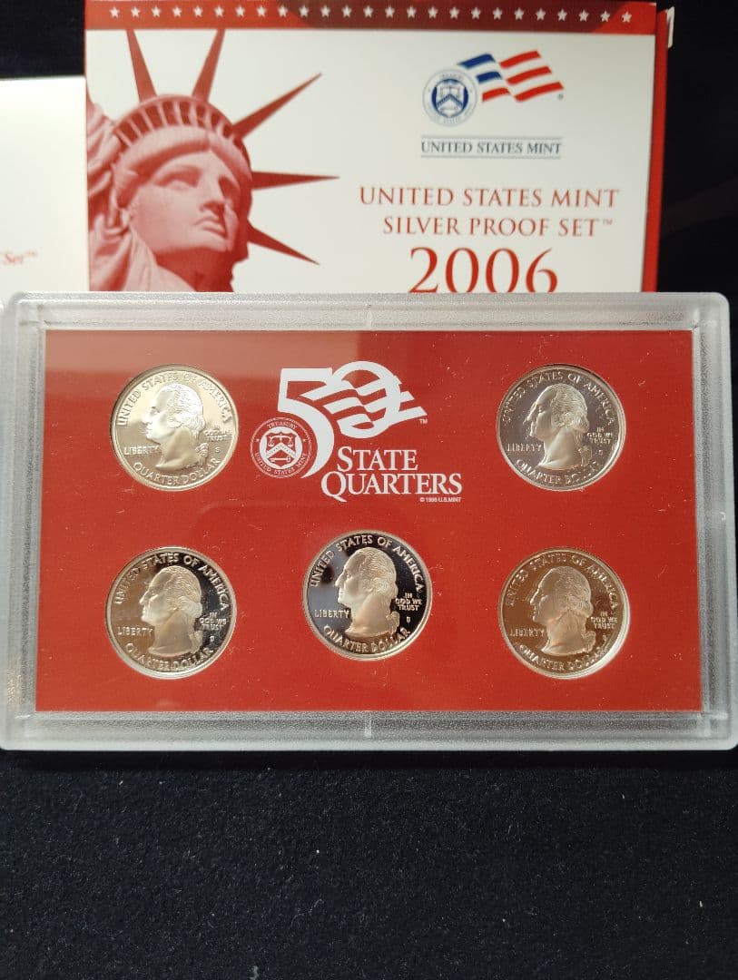 2006年 アメリカ 50州記念銀貨 シルバープルーフセット