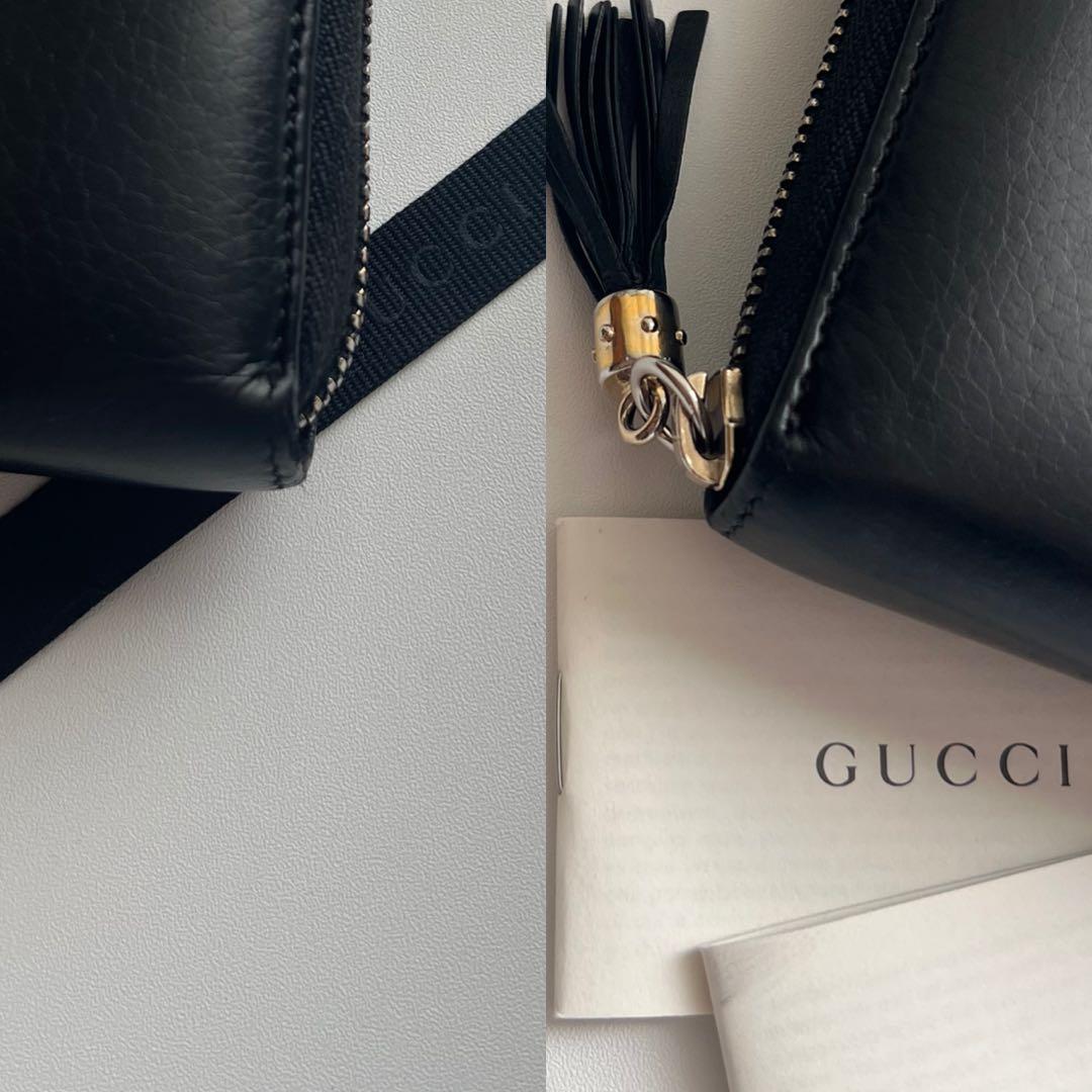 47 美品 GUCCI グッチ SOHO 長財布 ラウンドファスナー