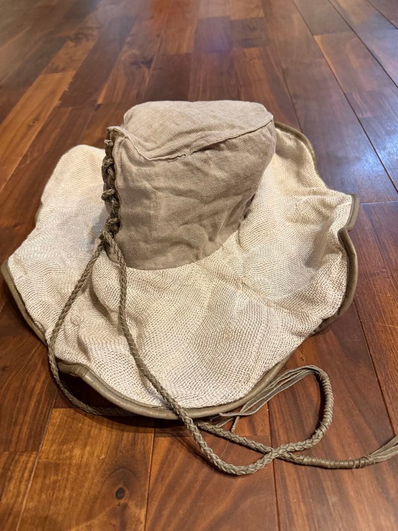 00s L.G.B. skull linen hat 女優帽　ハット y2k