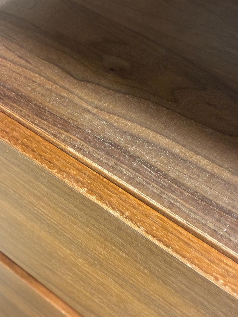 ステンレスユニットシェルフ棚セット　カラー：ウォールナット材