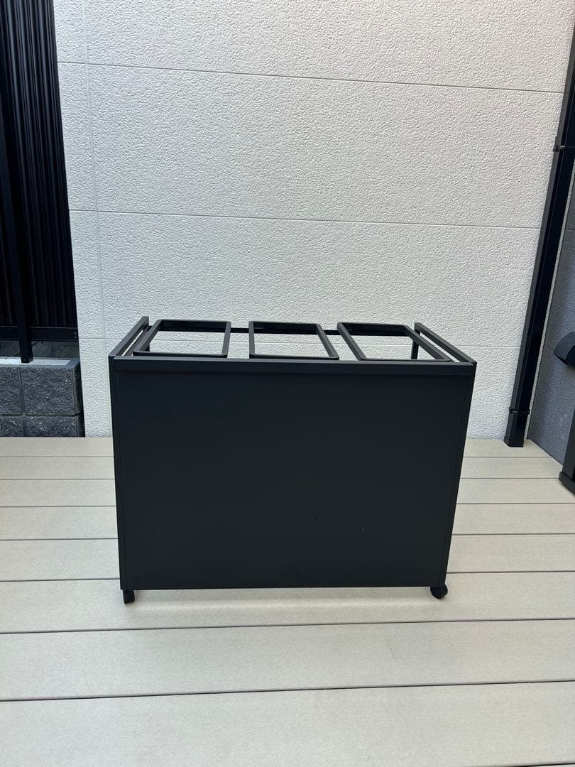 tower 分別ダストワゴン　目隠し付き　蓋無し　3分割　【新品未使用】