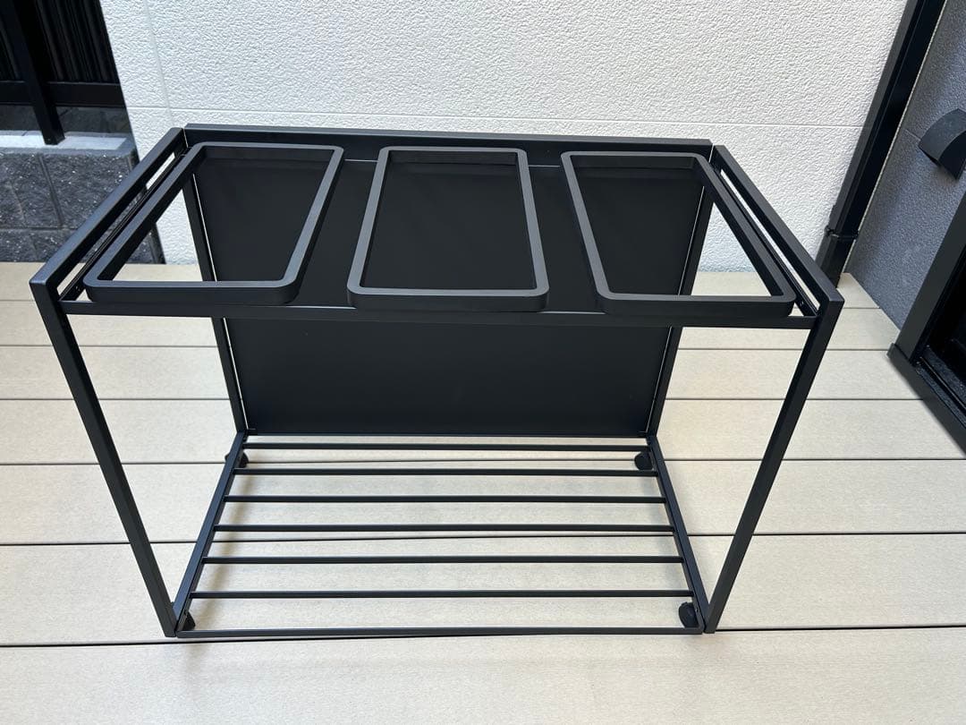 tower 分別ダストワゴン　目隠し付き　蓋無し　3分割　【新品未使用】