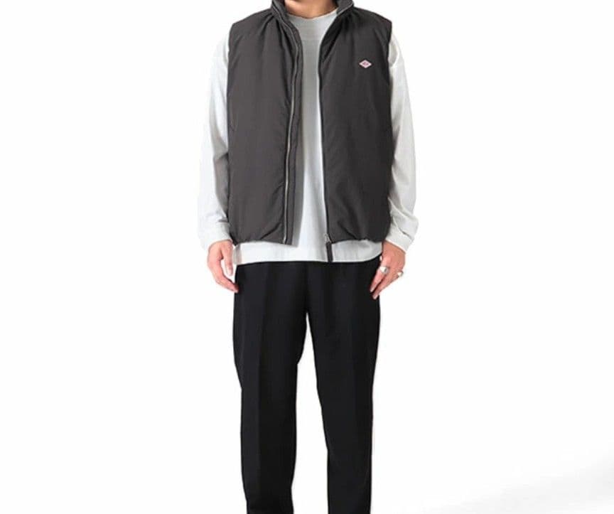 最終値下DANTONダントン スタンドカラー ジップアップ ダウンベストSサイズ