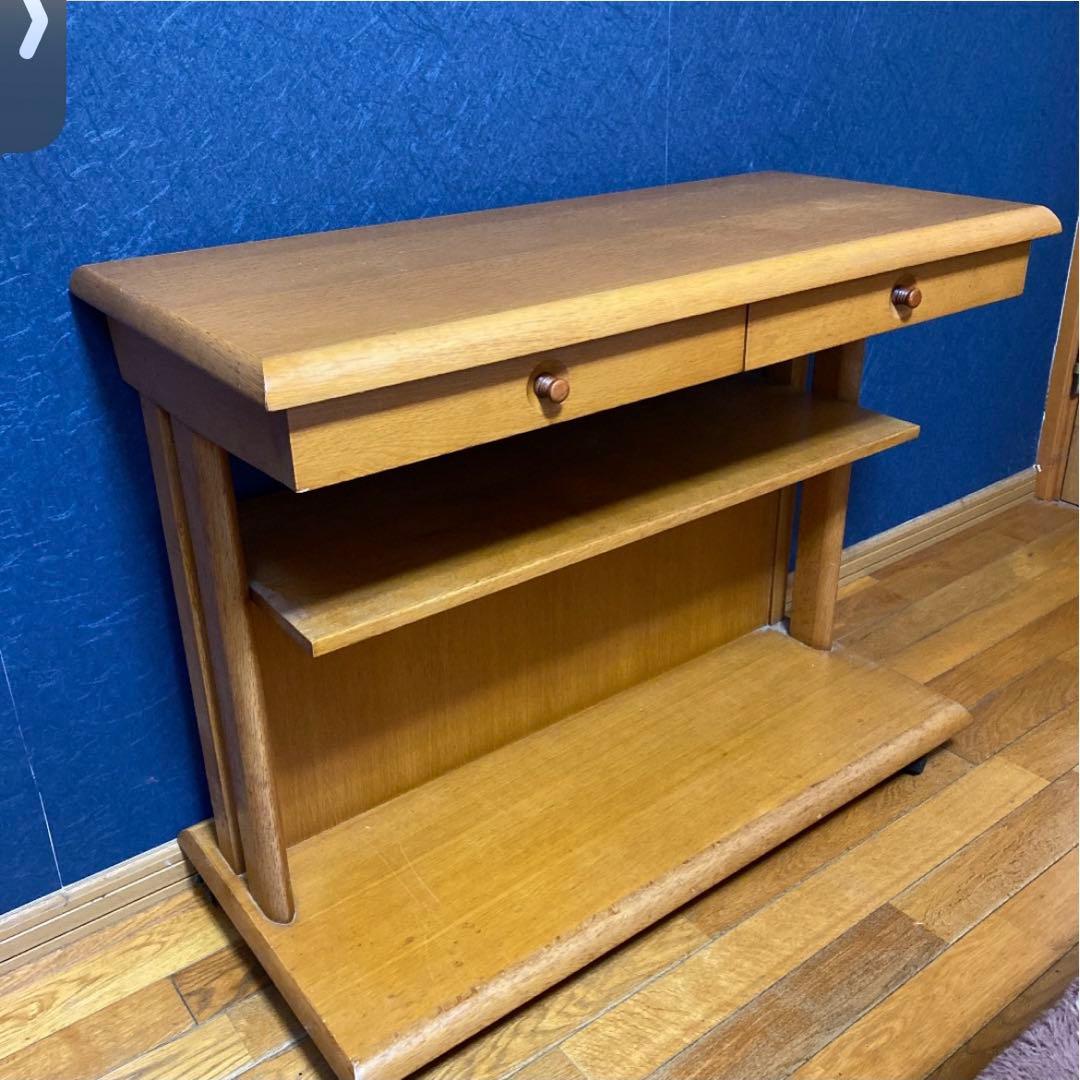 リビングボード　飛騨産業　収納棚　キャスター付き