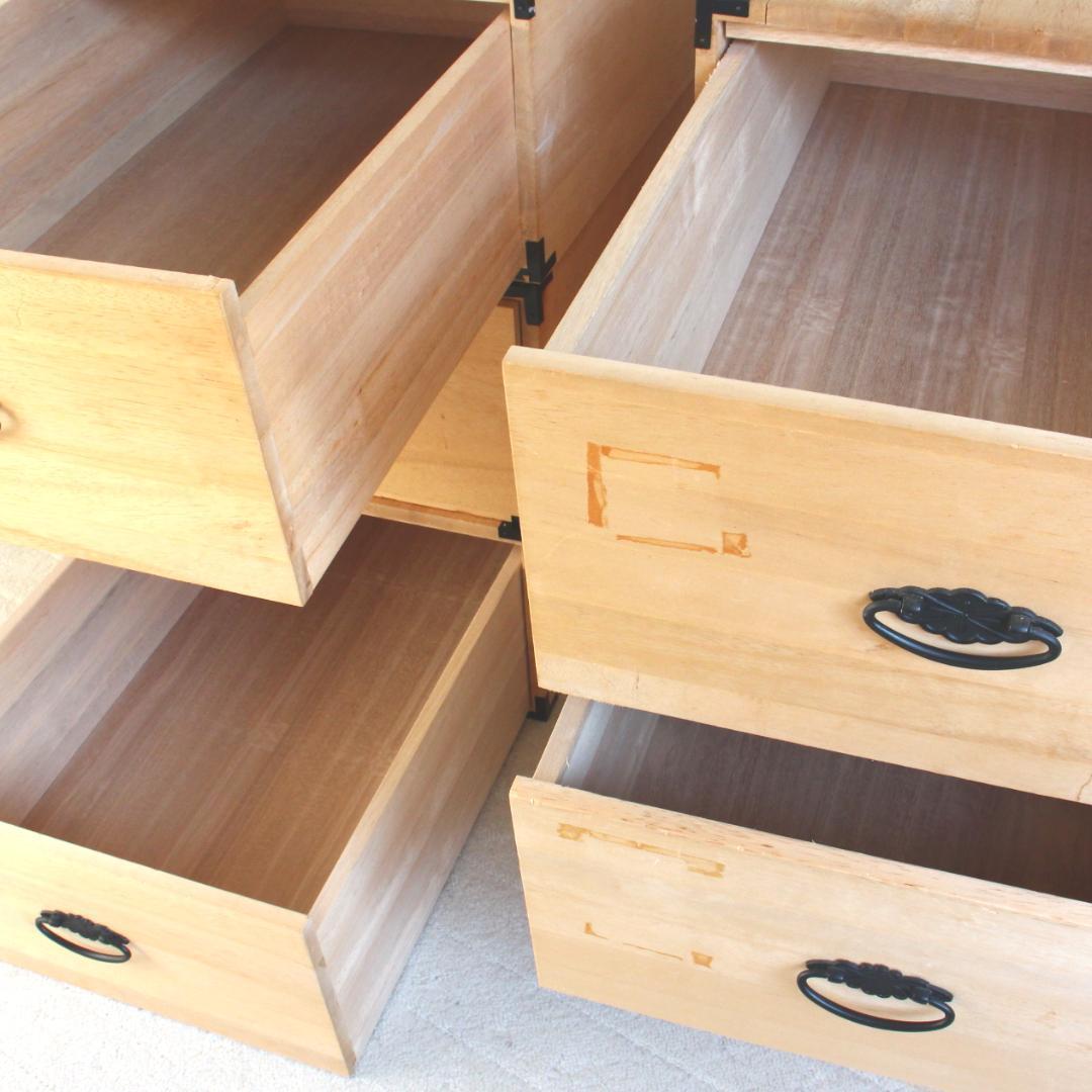 ★桐衣装箱 桐衣装ケース 6個セット 着物衣装箱 着物用収納ケース 日本製