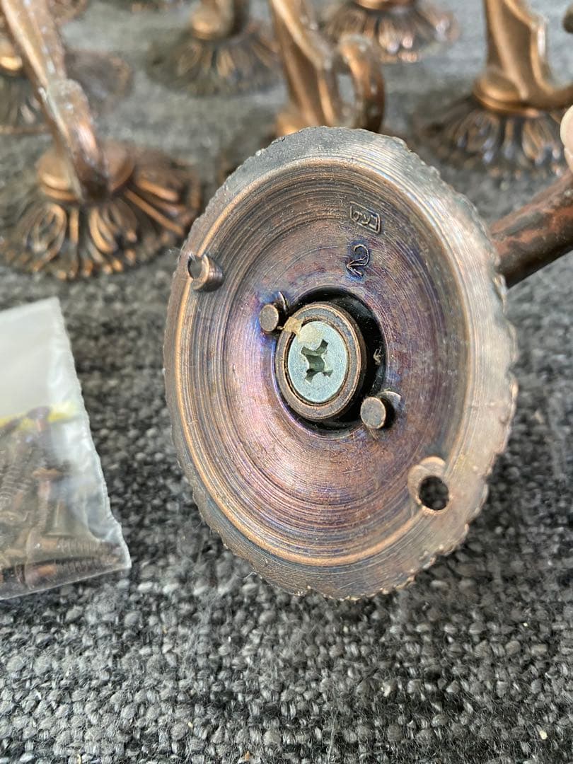 フック　25個　コート掛け　壁掛けフック　金具　カーテンフック　アンティーク