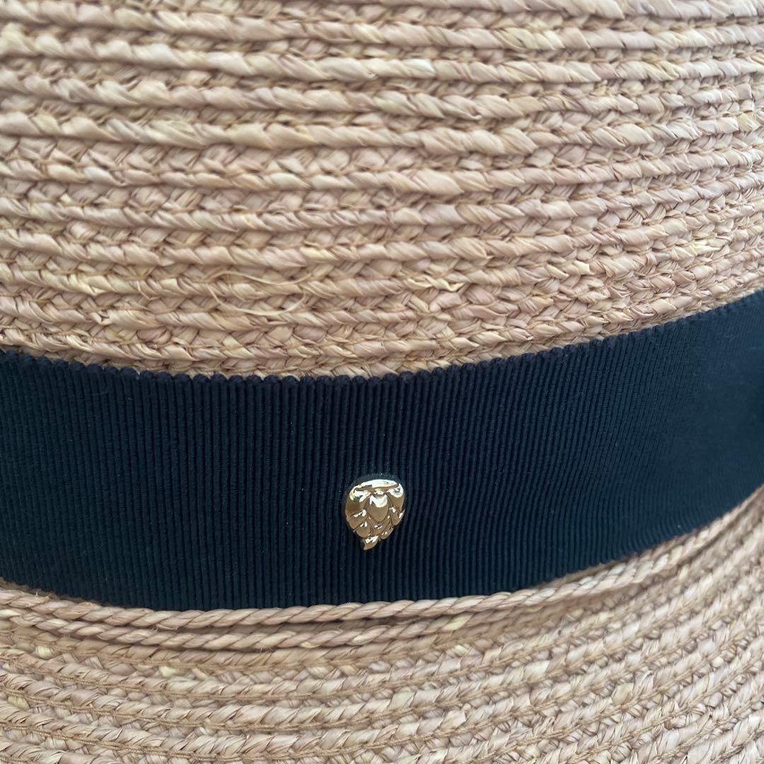 美品HELEN KAMINSKI ベージュ麦わら帽子 ヘレンカミンスキー女優帽