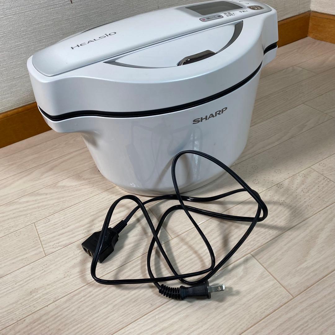 シャープ　KN-HW16E-W　2019年製　ヘルシオ　水なし自動調理鍋　白