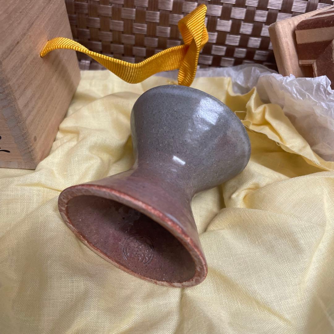 十五代坂倉新兵衛　陶器 茶道具 蓋置　木箱付き　茶道