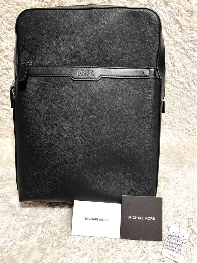 極美品　マイケルコース リュック バックパック ブラック レザー