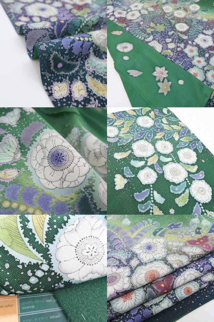 美品未着用 吉野一廉落款 辻が花“永遠を手にして沸き立つ夢幻の花”訪問着 A-4