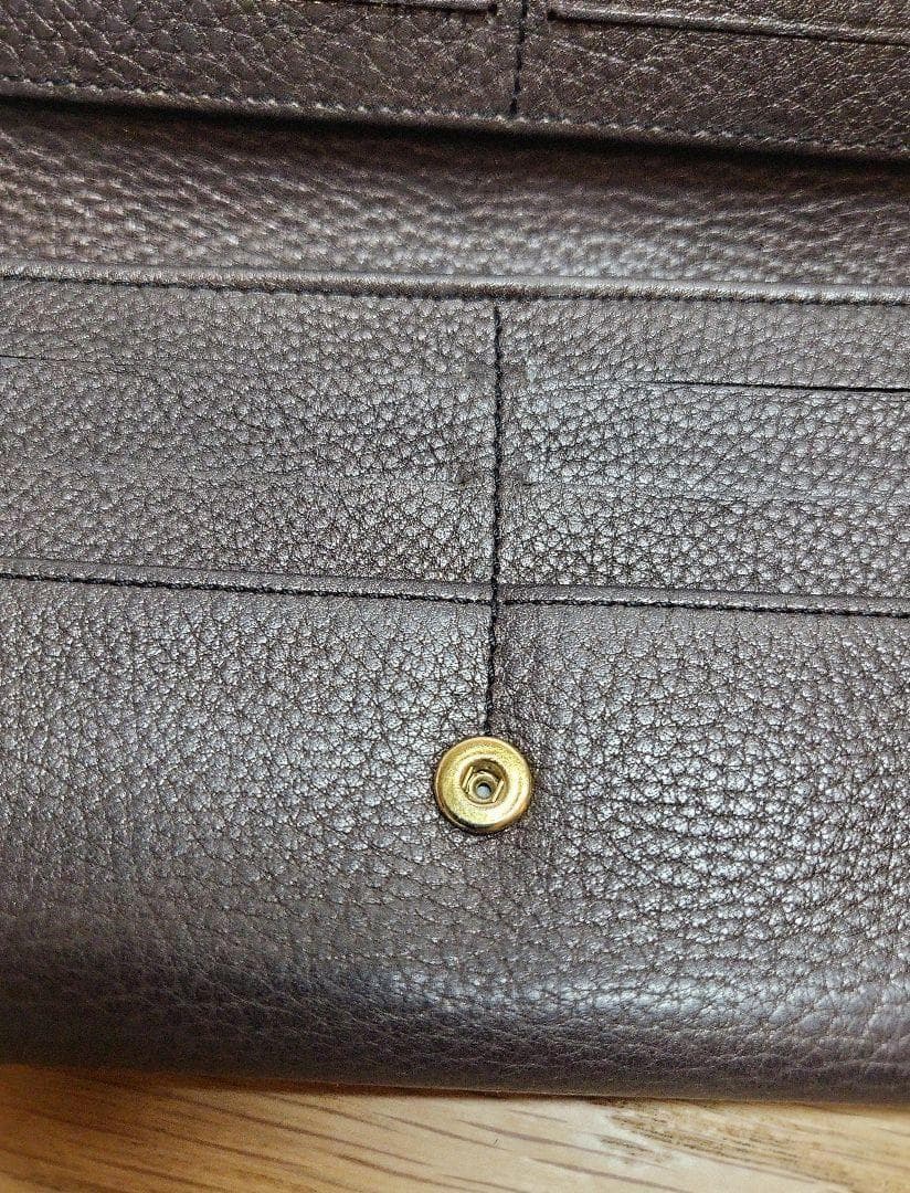 必見 CELINE セリーヌ レザー 長財布 トリオンフ ブラウン系 人気 高級