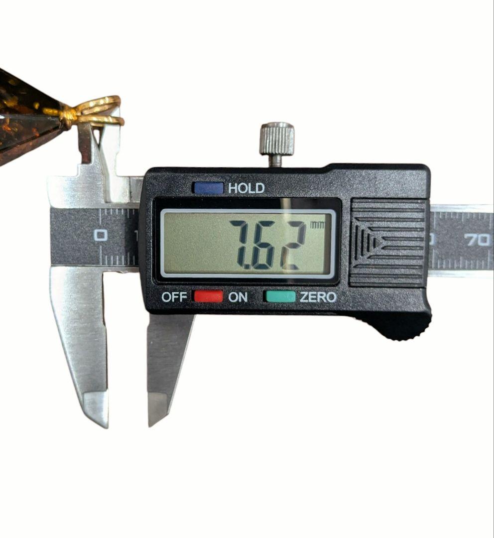 琥珀 ネックレストップ K18 バチカン フクロウ 梟 ネックレス アンバー