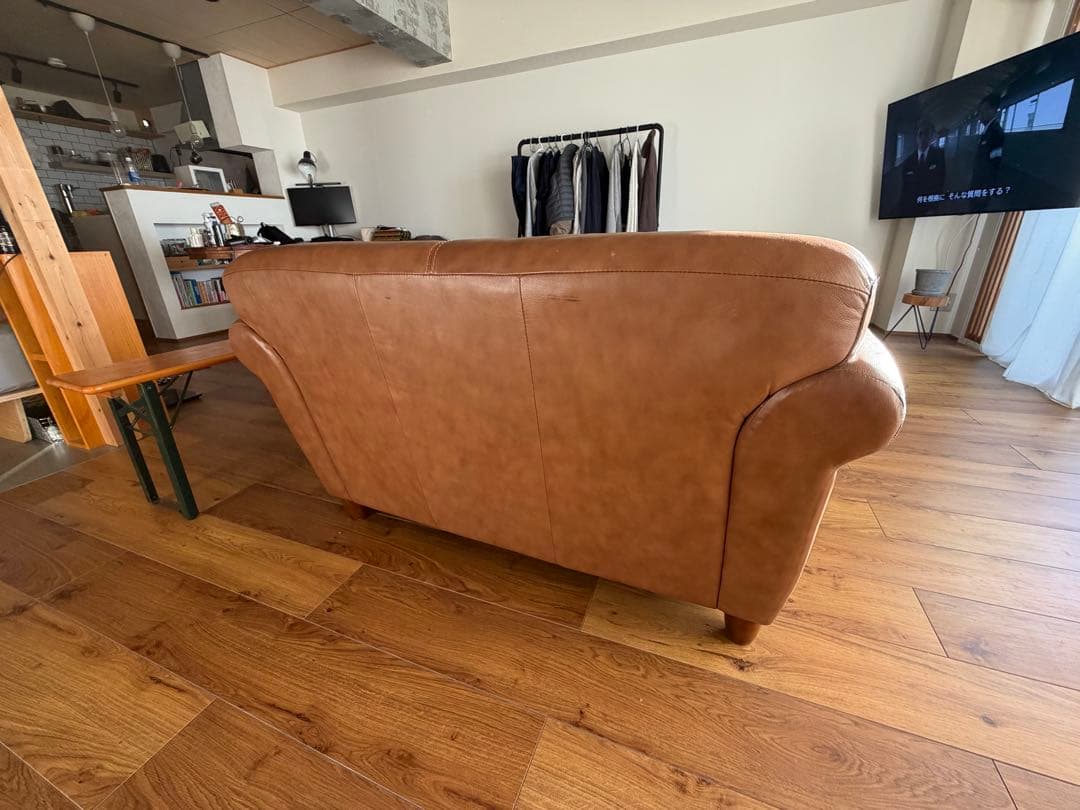 ギルソファ 1.5P 本革　レザー