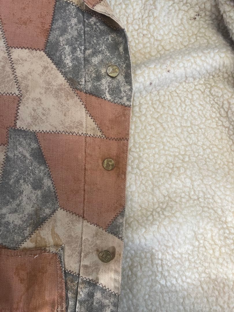 【値下げ中】70s Lee ヴィンテージ パッチワークボアジャケット