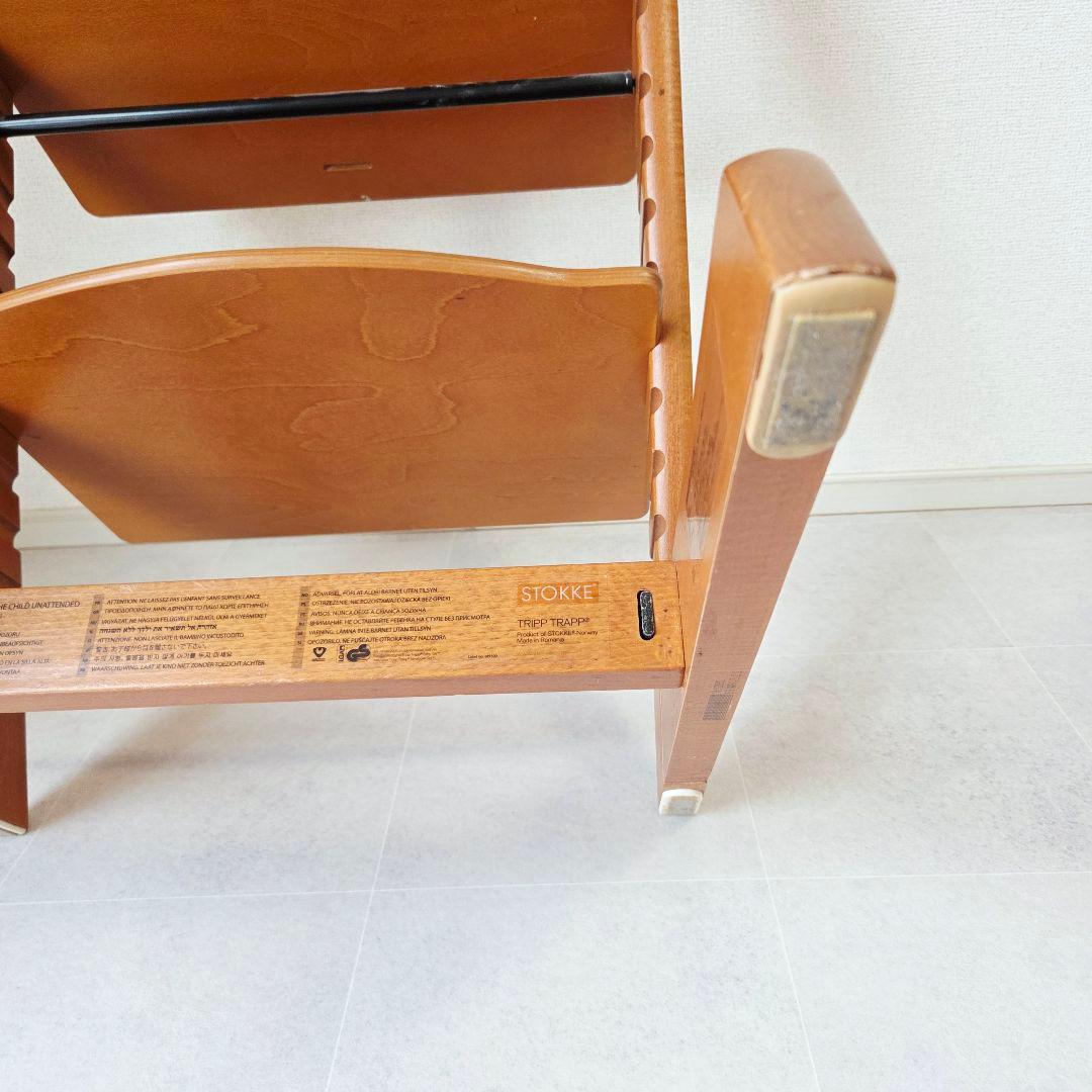STOKKE シリアル5〜 ベビーチェア 付属品有り 木製 チェリー色