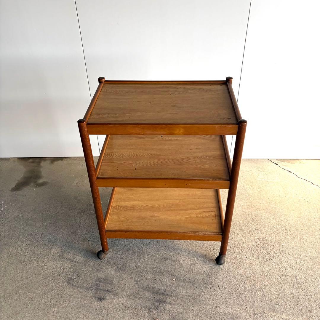 ワゴン　ウッド　ミッドセンチュリー　ビンテージ　アンティーク　レトロ