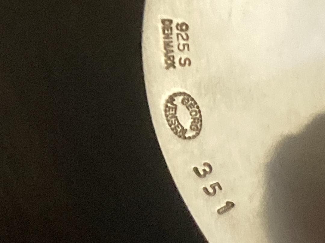 ジョージジェンセン ブローチ ヘマタイト スイレン シルバー925 351