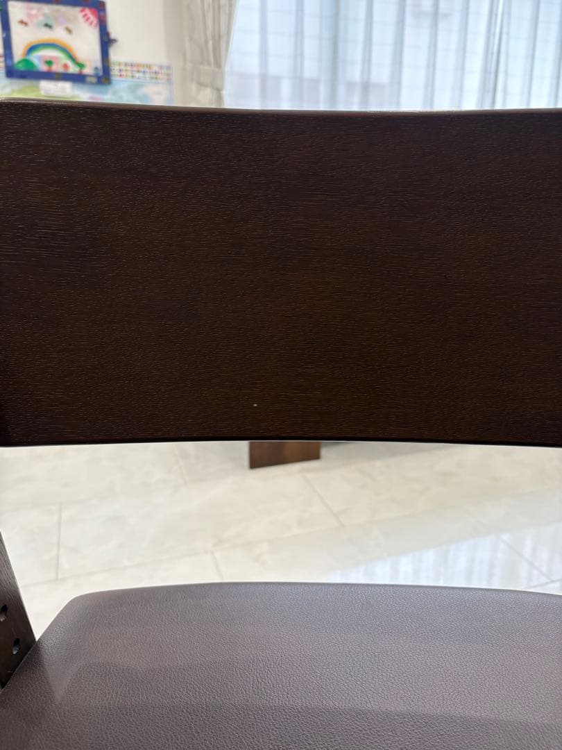 kitoco ダークブラウン 木製 アーム付き ダイニングチェア