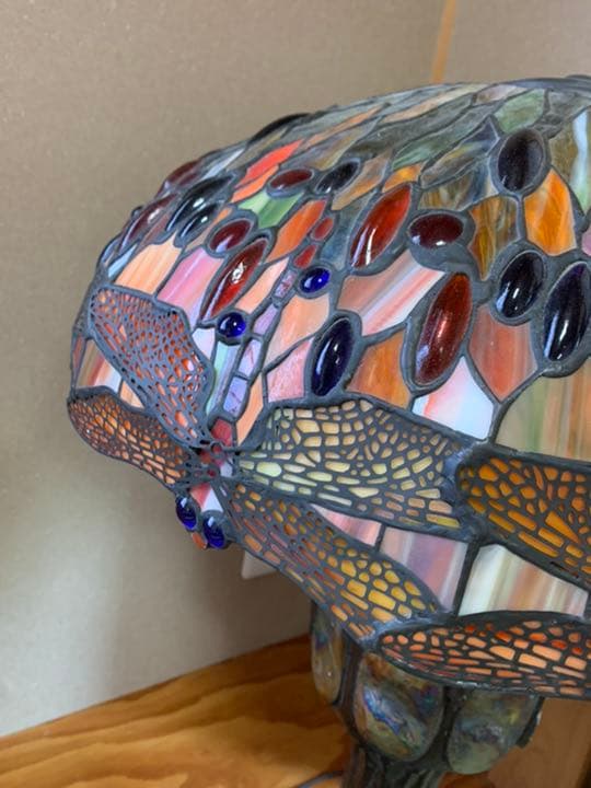 ステンドグラス　トンボ　ビンテージ