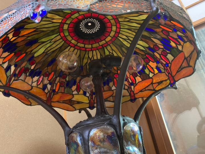 ステンドグラス　トンボ　ビンテージ