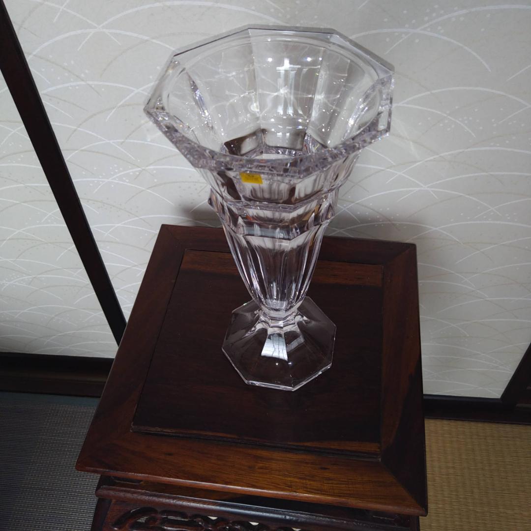 カガミクリスタル　花瓶　フラワーベース