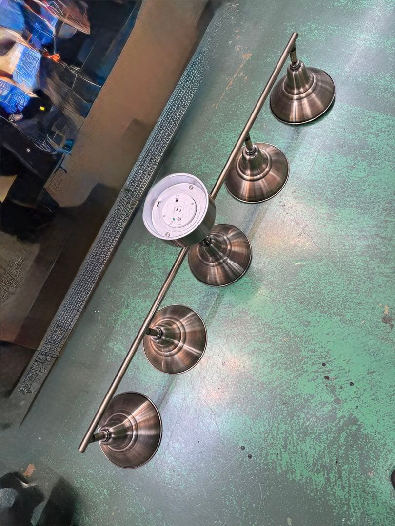 5灯シルバー スポットライト　　ステンレス