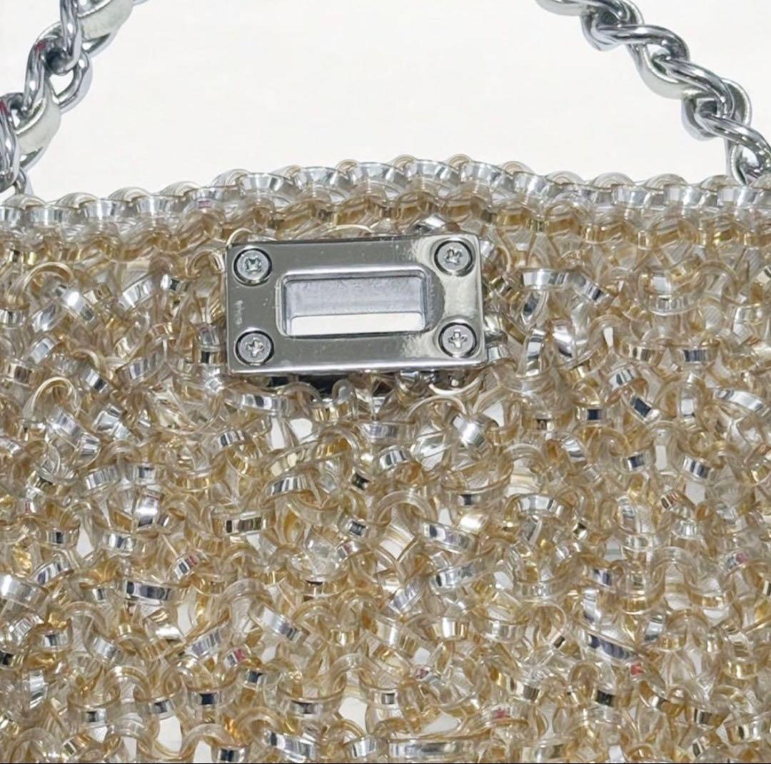 アンテプリマ ルケット シルバーゴールド 3way ワイヤーバッグ　ショルダー