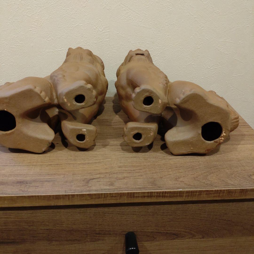 シーサー 陶器製 約20cm