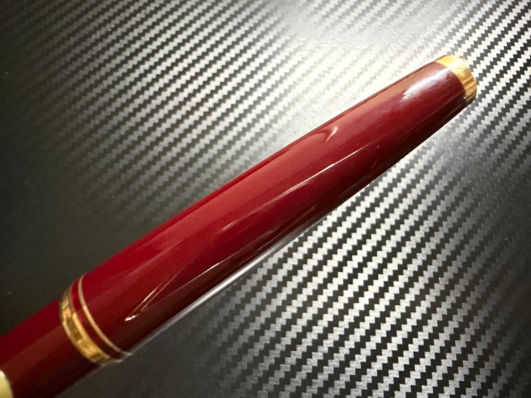 未使用に近い モンブラン No.221 ボルドー M 中字 万年筆 両用式