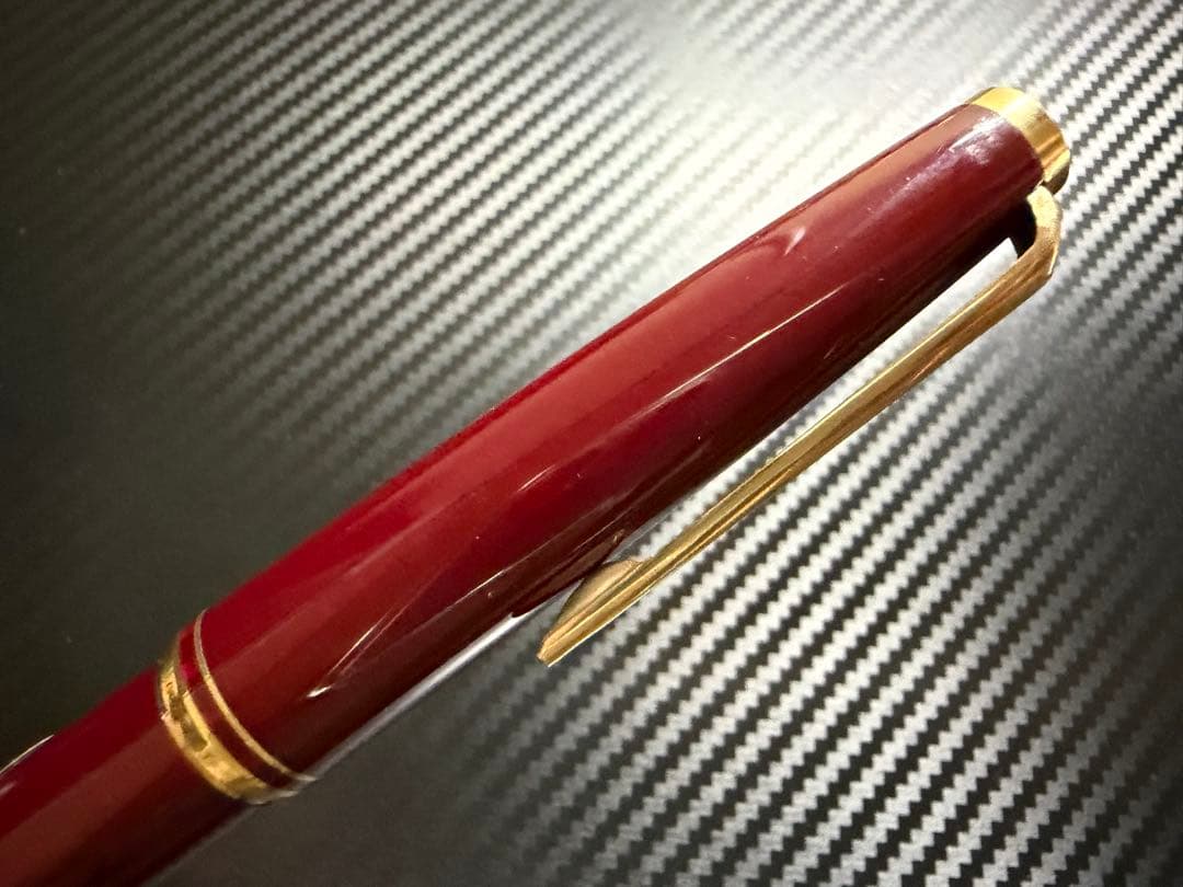 未使用に近い モンブラン No.221 ボルドー M 中字 万年筆 両用式
