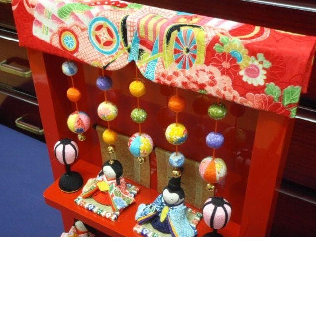 即納！限定値下げ♪●高さ４８ 新品♪ちりめんひな人形 10人揃い 京都龍虎堂●