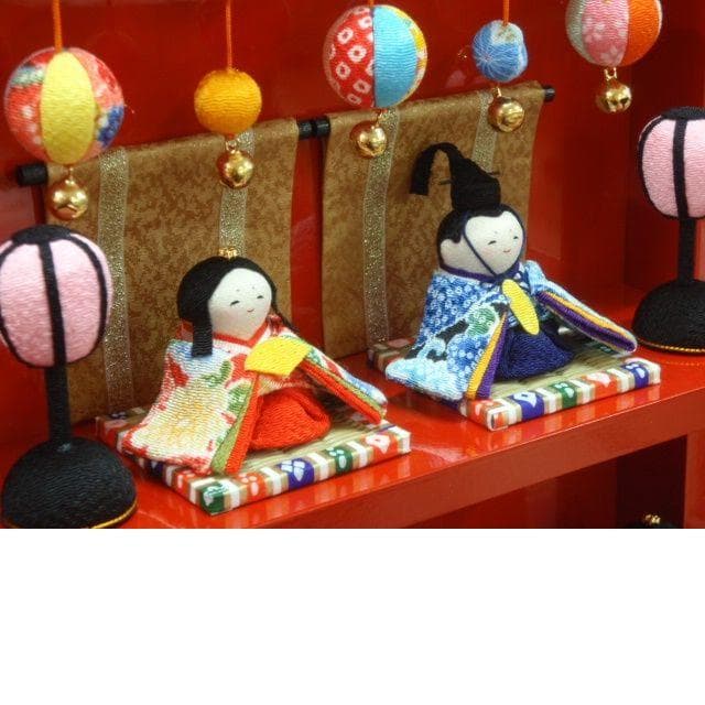 即納！限定値下げ♪●高さ４８ 新品♪ちりめんひな人形 10人揃い 京都龍虎堂●