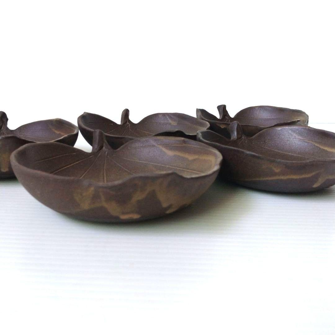 田中恒子 TSUNE ツネ 葉皿 葉型 木の葉 小皿 中皿 小鉢 和食器 5客揃