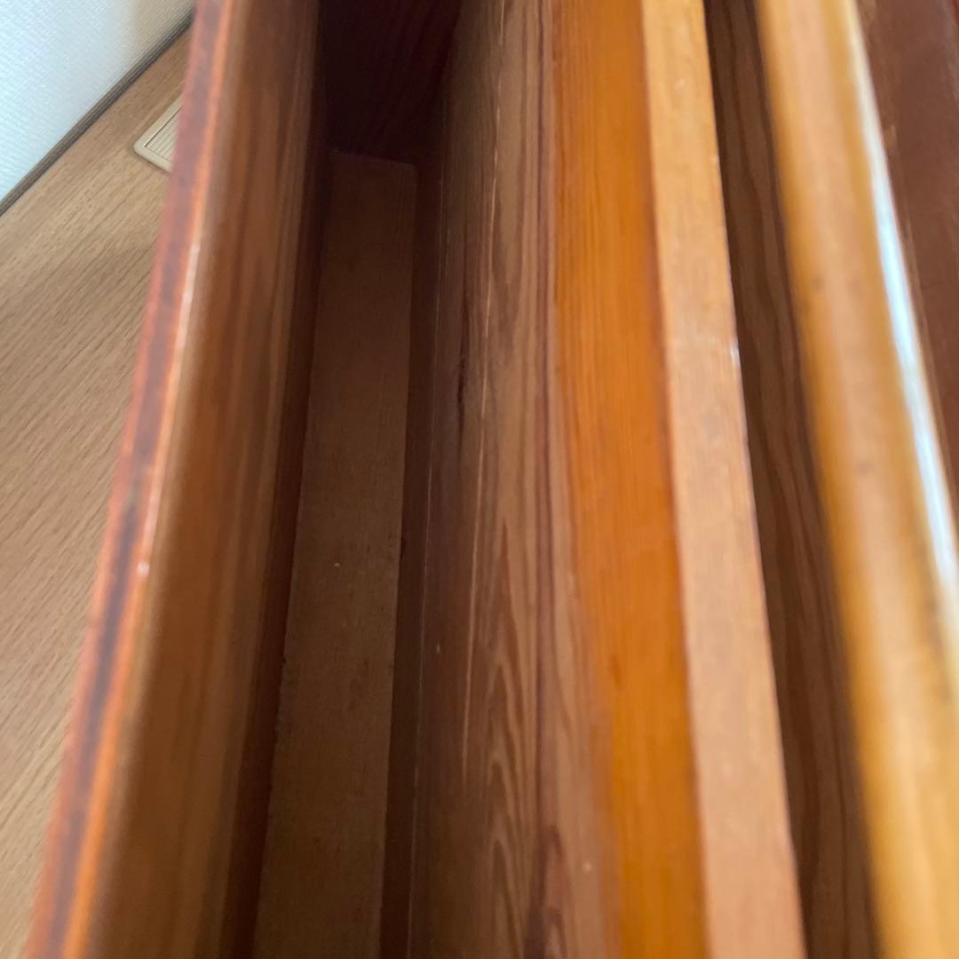 アメリカ購入　アンティーク　木製ラック レトロ　イラスト　本立て　ビンテージ